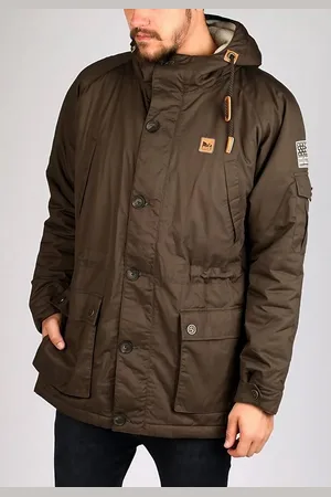 alife kickin Parka Alife & Famous Herren David Parka mit angeschnittener Kapuze - Verkäufer: Campingstore24