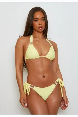 Moda Minx Bikini-Hose Amour Tie Side Brazilian (Panty) mit stilvollem Steinbesatz