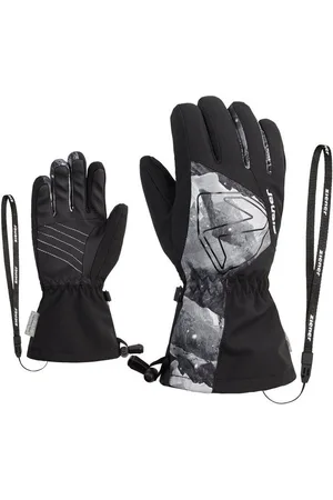 Ziener Skihandschuhe LAVAL AS(R) AW glove junior 12891 black.grey mountain prin - Verkäufer: Alpensportler