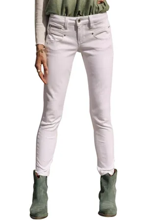 Freeman T Porter 7/8-Hose Alexa High Waist Cropped Super Stretch Denim white High Waist - Verkäufer: First Choice Streetwear