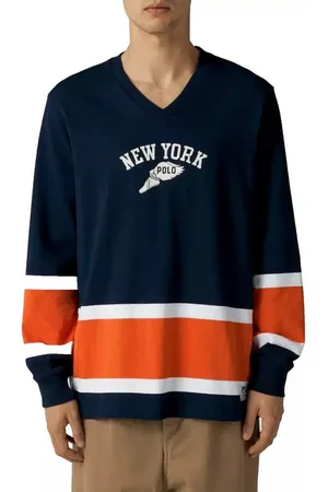 Ralph Lauren Sweatshirt New York Champs Eishockey Trikot QR-Code zur sofortigen Echtheitsprüfung über das Ralph Lauren-System - Verkäufer: eldigo