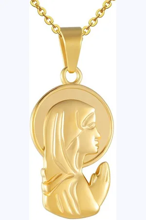 Karisma Kette mit Anhänger Edelstahl Kettenanhänger Heilige Maria IP Pating Gold, mit Edestahlkette PS253 - 50.0 Zentimeter - Verkäufer: Schmuck
