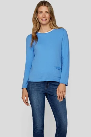 Rabe Strickpullover Cashmere Pullover mit Rundhals