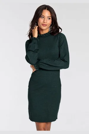 Laura Scott Strickkleid festlich, lang, feminin und figurbetont, aus Viskosemischung