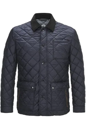 Milestone Steppjacke MSSeattle im klassischen Rautenstepp mit Kordkragen - Verkäufer: LOGWOOD-STORE