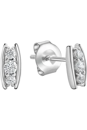 Firetti Paar Ohrstecker Schmuck Geschenk Silber 925 Ohrschmuck Ohrringe, mit Zirkonia (synth)