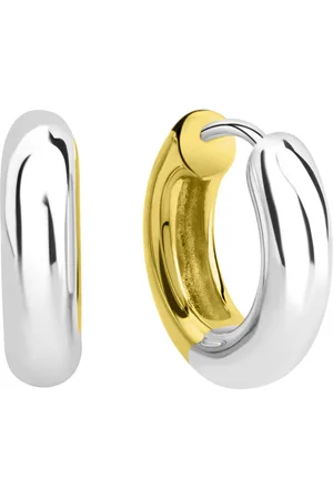 Firetti Paar Creolen Schmuck Geschenk Silber 925 Ohrschmuck Ohrringe bicolor