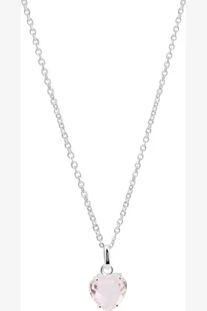 Firetti Kette mit Anhänger Schmuck Geschenk Silber 925 Halsschmuck Halskette Ankerkette Herz, mit Glasstein
