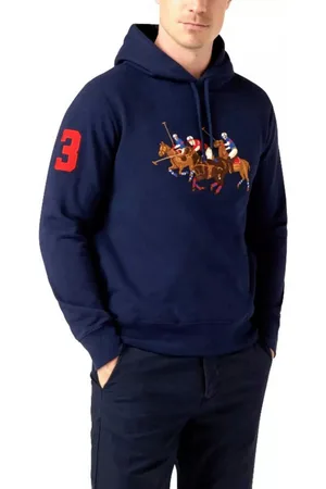 Ralph Lauren Hoodie Triple Pony Sweatshirt Big-Tall Kollektion Aufgesticktem Triple-Pony-Wappen, 3 Patch "stärksten Spieler" - Verkäufer: eldigo