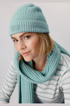 monari Strickmütze mit Perlfangmuster