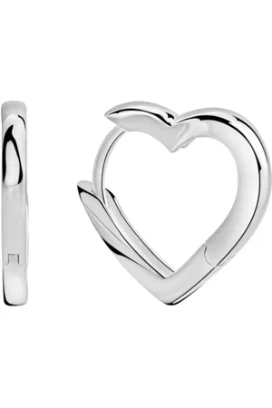 Firetti Paar Creolen Schmuck Geschenk Silber 925 Ohrschmuck Ohrringe Herz