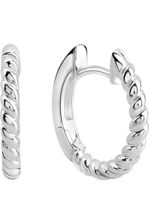 Firetti Paar Creolen Schmuck Geschenk Silber 925 Ohrschmuck Ohrringe gedreht