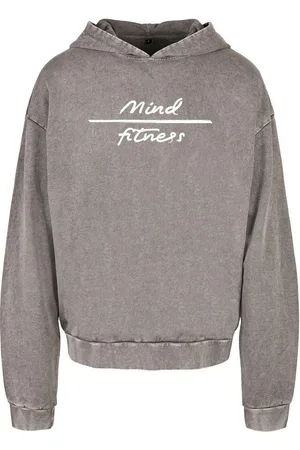 Merchcode Kapuzensweatshirt Mind Fitness Acid Washed Oversized Hoodie (1-tlg)