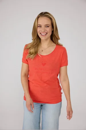 Lieblingsstück Rundhalsshirt CiaEp mit Logo Druck