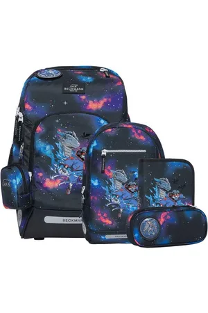 Beckmann Schulrucksack Active Air (6tlg., inkl. Sportrucksack, Federmappe, Schlamperetui, Regenhülle, Buttons) - Verkäufer: Ranzenfee & Koffertroll GmbH