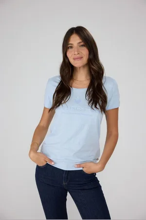 Lieblingsstück Rundhalsshirt CiaEp mit Logo Druck