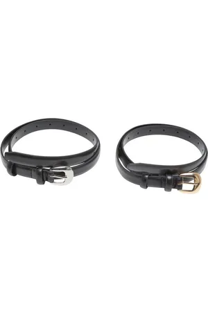 Urban classics Synthetikgürtel Chunky Buckle Slim Belt 2-Pack
