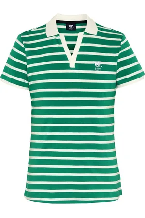 Polo Sylt Poloshirt mit Streifenmuster und farblich abgesetztem Kragen - Verkäufer: Bay City Textilhandels GmbH