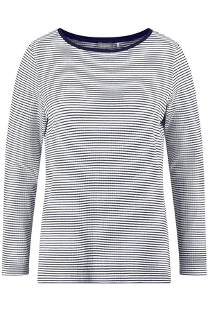 Samoon Langarmshirt Geringeltes Langarmshirt mit Ripp-Struktur - Verkäufer: E-Gerry Weber Digital GmbH