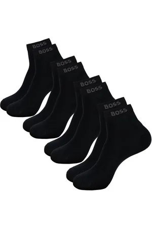 HUGO BOSS Freizeitsocken SH Uni CC (4-Paar) mit eingesticktem Markenschriftzug - Verkäufer: bonvenon