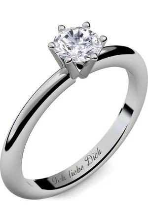 Amoonic Verlobungsring Damenring Silber 925 mit Zirkonia Silberring Geschenk Damen (inkl. Schmucketui) - Verkäufer: