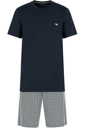 Emporio Armani Shorty Pyjama-Set (2 tlg) mit gemustertem Tragebeutel - Verkäufer: bonvenon