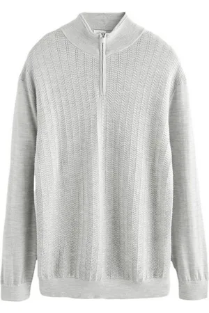 Next Strickpullover Regular Fit Signature Strukturierter Troyer Merino (1-tlg) - Verkäufer: Germany GmbH