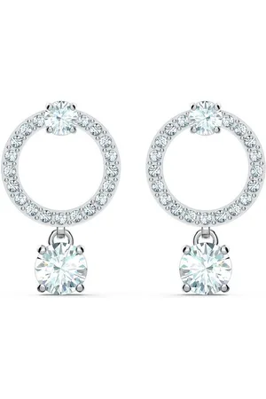 Swarovski Paar Ohrstecker Ohrstecker 5563278/5633835 Attract Circle, weiss, rhodiniert (kein Set, 2-tlg., inkl. edelm Schmucketui) - Verkäufer: Juwelier-Bacak