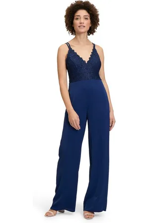 Vera Mont Overall Jumpsuit mit Spitze (1-tlg) Spitze