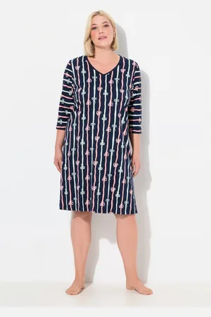 Ulla Popken Bigshirt Bigshirts 2er-Pack Rundhals/V-Ausschnitt 3/4-Arm - Verkäufer: Popken Fashion Group