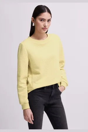 Street one Langarmshirt aus softem Materialmix