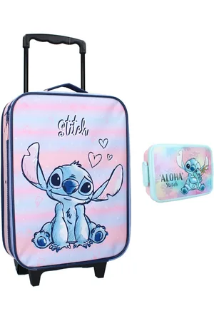 Disney Weichgepäck-Trolley Lilo und Stitch 2 tlg. Set Kinder Trolley Reisekoffer Lunchbox, 2 Rollen - Verkäufer: WS-Trend