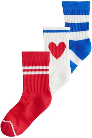 Next Kurzsocken Socken mit Herzen und Streifen Baumwolle, 3er-Pack (3-Paar) - Verkäufer: Germany GmbH