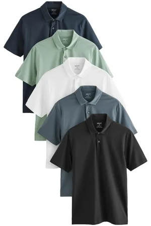 Next Poloshirt Slim Fit Kurzarm-Poloshirts aus Jersey, 5er-Pack (5-tlg) - Verkäufer: Germany GmbH