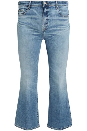 Tommy Hilfiger Bootcut-Jeans CRV BOOTCUT RW TOBY in Großen Größen, Tommy Jeans Logo-Badge, stoned wash Optik