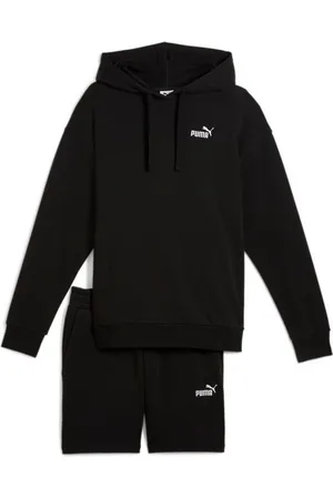 PUMA Trainingsanzug SHORT HOODED RELAXED SWEAT SUIT 7" TR OP (2-tlg)