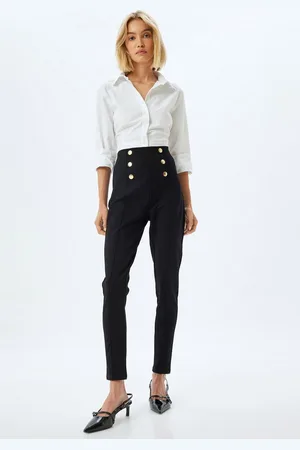 Koton Highwaist Leggings Hohe Leibhöhe Mit Knöpfen - Verkäufer: