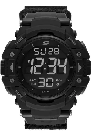 Skechers Chronograph RUHLAND SR1037, Quarzuhr, Armbanduhr, Herren, digital, Polyurethanband, Stoppfunktion