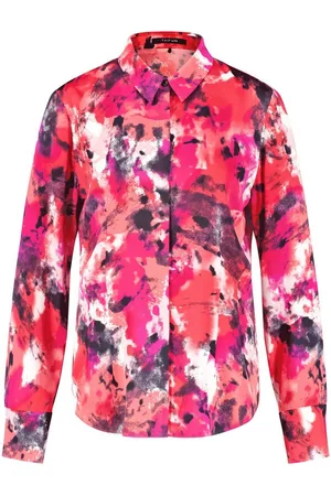Taifun Langarmbluse - Bluse mit All-Over-Print - taillierte Bluse Damen - Verkäufer: Schneider Fashion Store