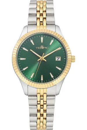 TEMPIC Quarzuhr, Armbanduhr, Damenuhr, Edelstahlarmband, analog, Tag