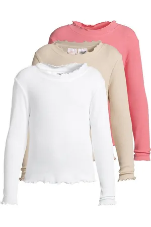 Urban classics Longsleeve Girls Short Rib Longsleeve 3 Pack (1-tlg)