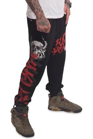 Yakuza Jogginghose Horned FU mit verschließbaren Taschen - Verkäufer: Official Store