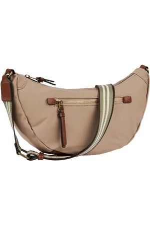 Camel Active Handtasche Bari, aus hochwertigem matten Nylon mit gestreiftem Gewebeband