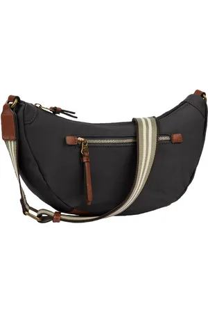Camel Active Handtasche Bari, aus hochwertigem matten Nylon mit gestreiftem Gewebeband