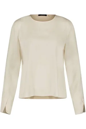 Taifun Langarmshirt - Longsleeve einfarbig - Basic Viskoseshirt Damen - Verkäufer: Schneider Fashion Store