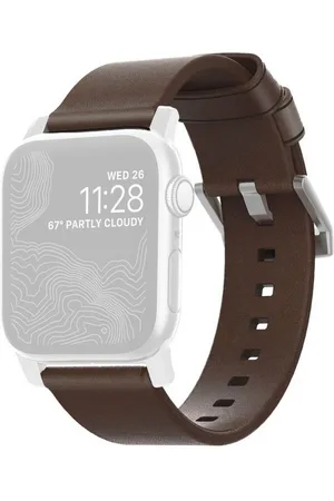 Nomad Smartwatch-Armband Strap Modern Leather Connector Silver - Verkäufer: top3