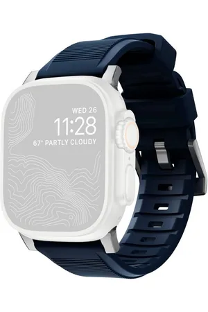 Nomad Smartwatch-Armband Rugged Strap Atlantic Blue Connector Silver - Verkäufer: top3