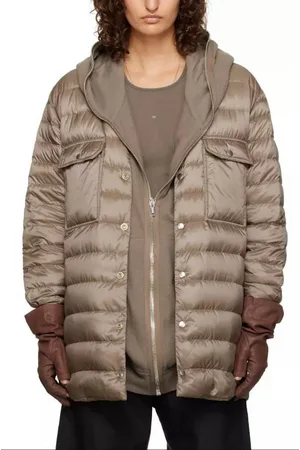 Moncler Daunenjacke + RICK OWENS Gesteppte Jacke Steppjacke Unisex Gestepptem Shell mit Webbandbesatz, Vier praktische Taschen - Verkäufer: eldigo