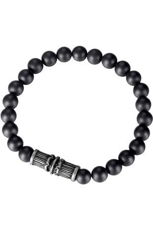 Firetti Armband Schmuck Geschenk Edelstahl Armschmuck Natursteinkette Designelement, mit Onyx