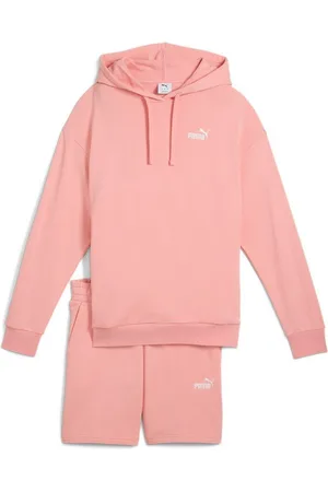 PUMA Trainingsanzug SHORT HOODED RELAXED SWEAT SUIT 7" TR OP (2-tlg)